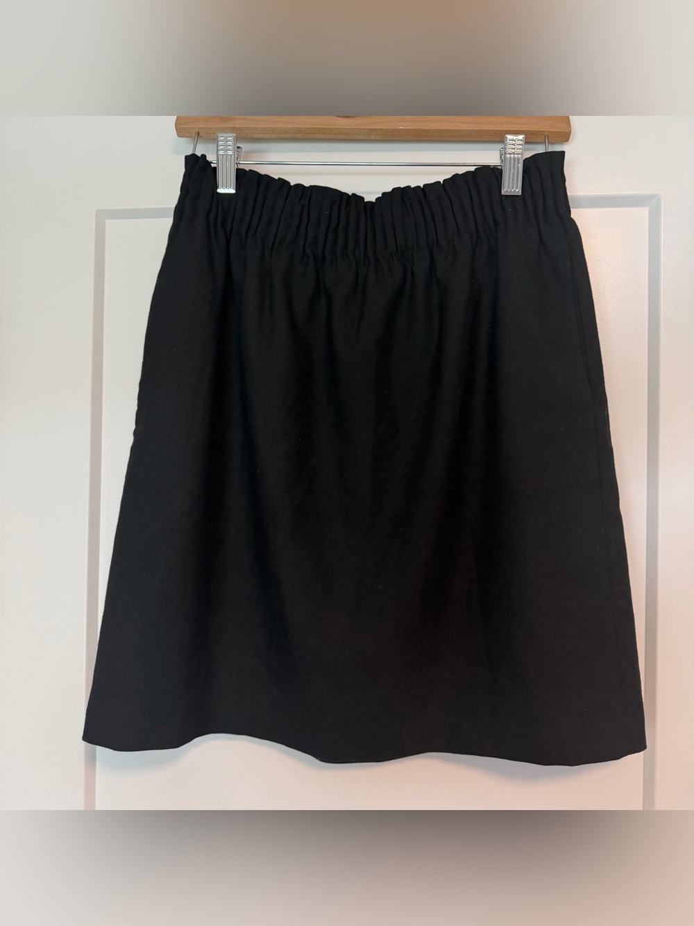 J. Crew Black Wool Blend Skirt